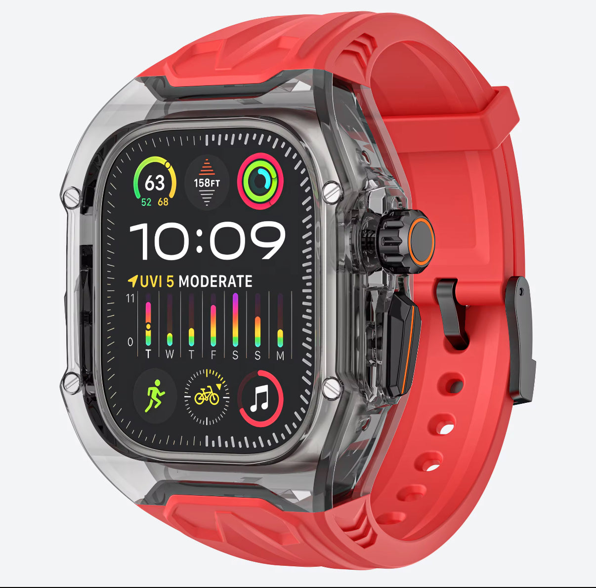 Apple Watch Series 10-8 and Ultra/Ultra2 Clear Case