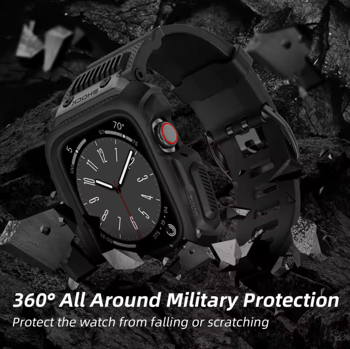 Rugged Case For Apple Watch Band Series 9 8 7 SE