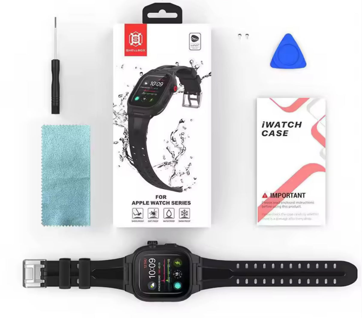 ShellBox - KREW IP68 Waterproof Case For Apple Watch