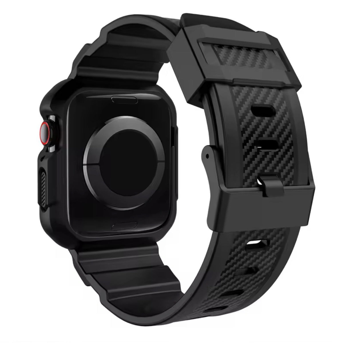 2 in 1 Armor Watch Case with Silicone Strap For Apple Watch Ultra 49mm