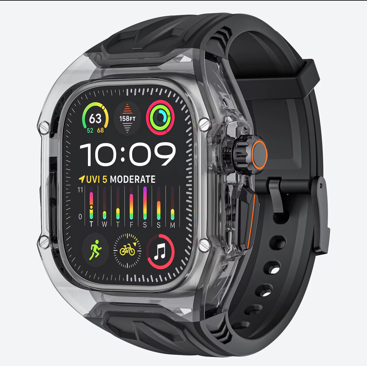 Apple Watch Series 10-8 and Ultra/Ultra2 Clear Case